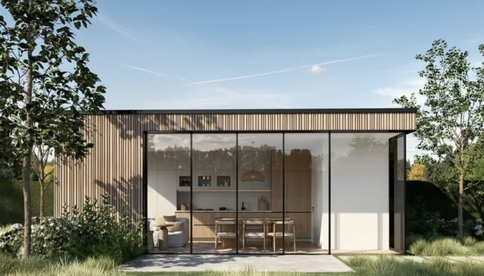 Poolhouse Wommelgem, nieuwbouw door AM Building